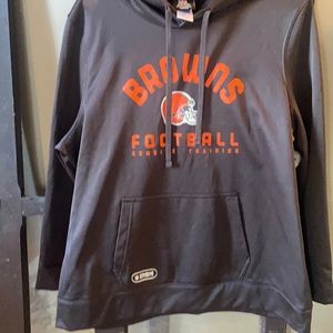 Women’s xl nfl combine authentic hoodie . Brown and orange in color